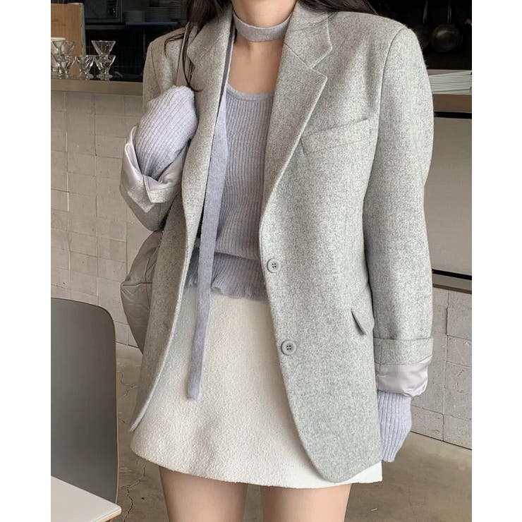 ライトグレー | メルトンスーツジャケット | Ulysses