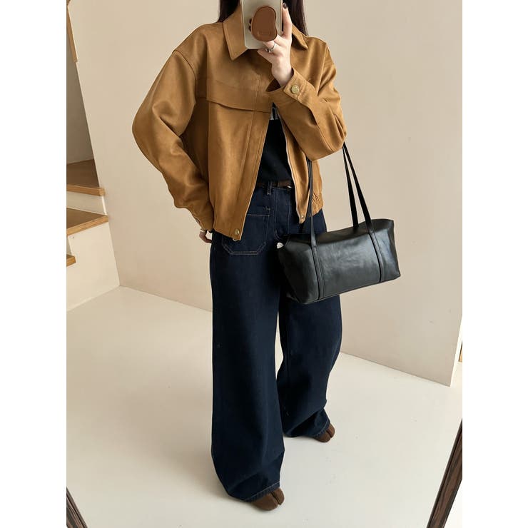 襟付きフェイクスエードジャケット | Ulysses | 詳細画像3 