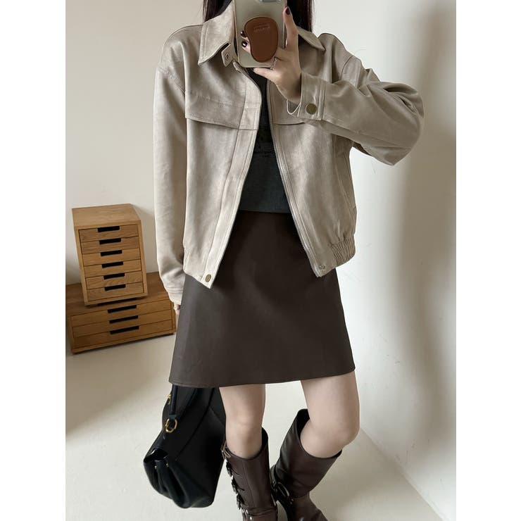 襟付きフェイクスエードジャケット | Ulysses | 詳細画像5 