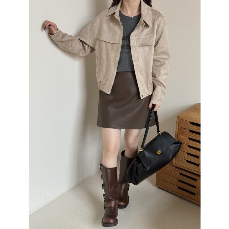 襟付きフェイクスエードジャケット | Ulysses | 詳細画像7 