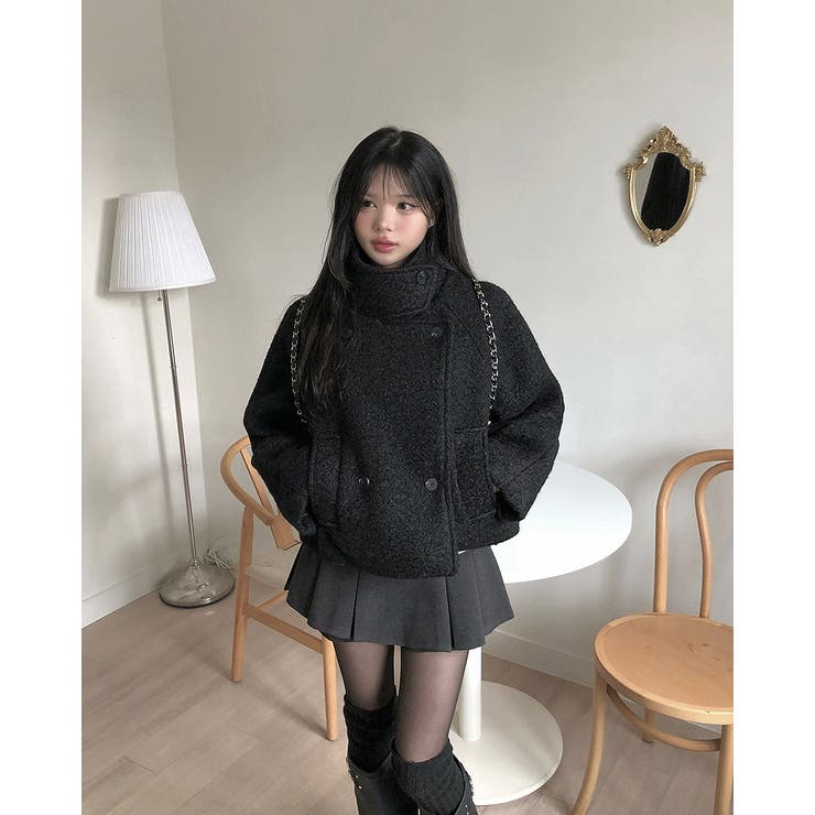 スタンドカラーダブルブレストショートジャケット | Ulysses | 詳細画像7 