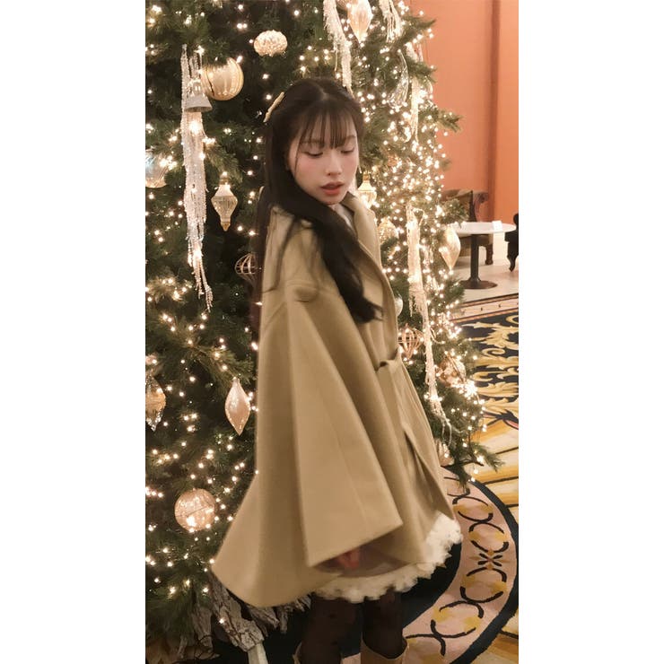 リボンメルトンポンチョジャケット | Ulysses | 詳細画像1 