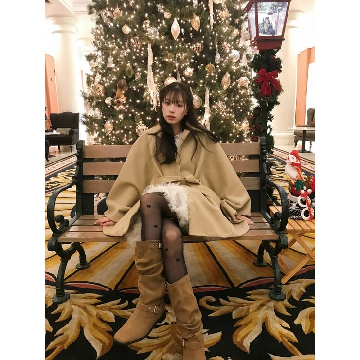 リボンメルトンポンチョジャケット | Ulysses | 詳細画像4 