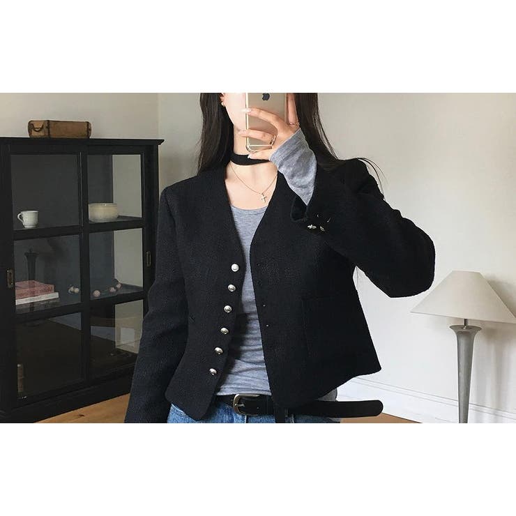 ショートVネックシングルブレストジャケット | Ulysses | 詳細画像5 