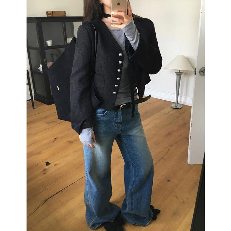 ショートVネックシングルブレストジャケット | Ulysses | 詳細画像6 