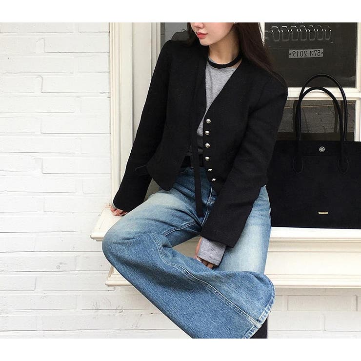 ショートVネックシングルブレストジャケット | Ulysses | 詳細画像8 