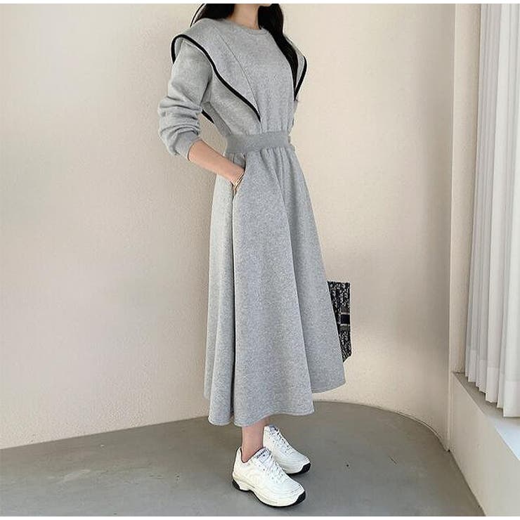 グレー | 長袖スウェットワンピース | Ulysses