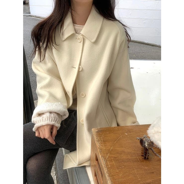 襟付きシングルブレストメルトンジャケット | Ulysses | 詳細画像5 