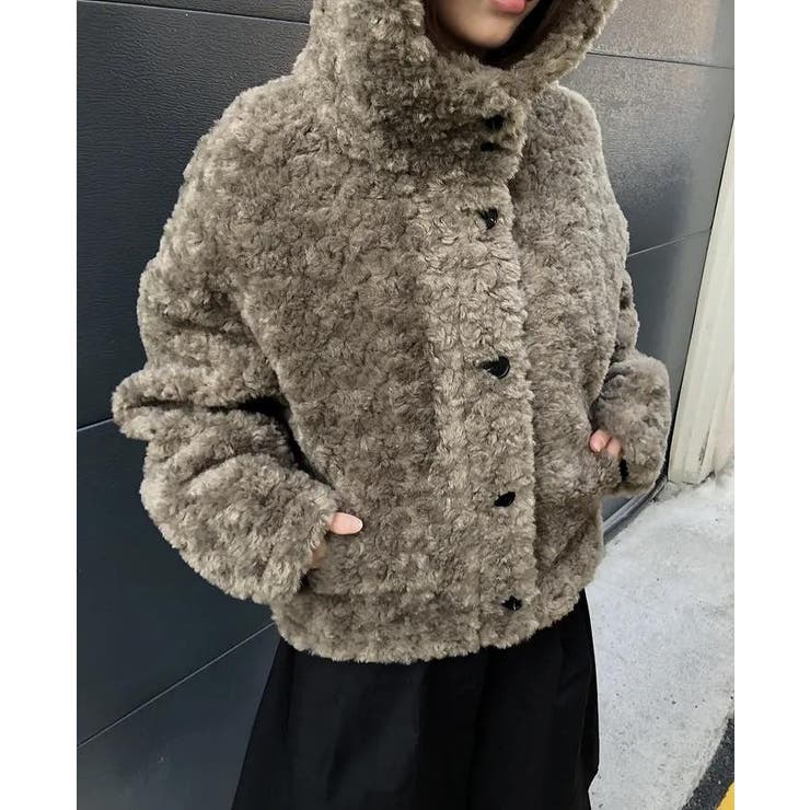 ブラウン | フード付きシングルブレストジャケット | Ulysses