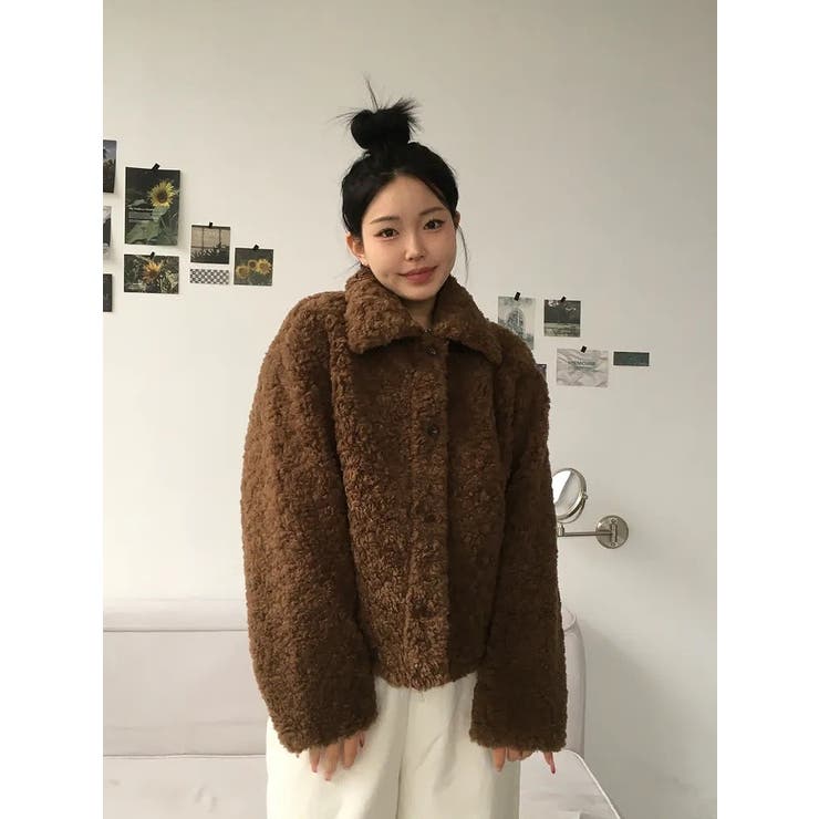 ブラウン | 襟付きシングルブレストジャケット | Ulysses