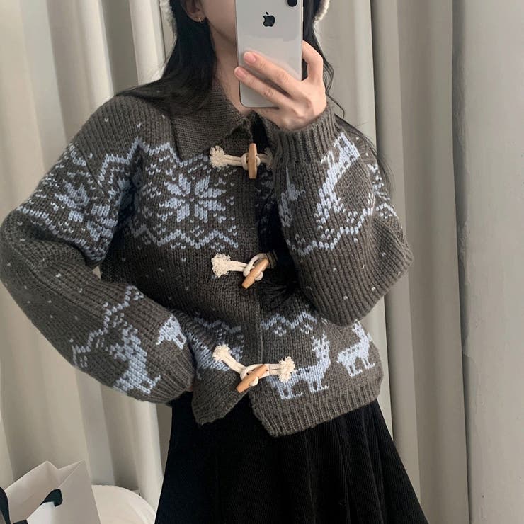 ダークグレー | 襟付きカーディガンジャケット | Ulysses