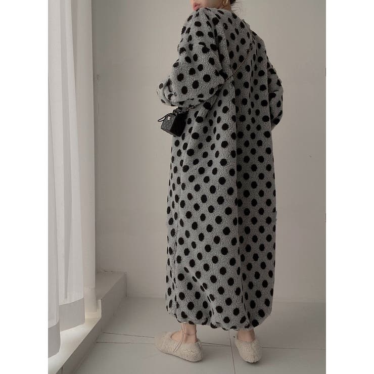 ドット柄ボアワンピース | Ulysses | 詳細画像2 