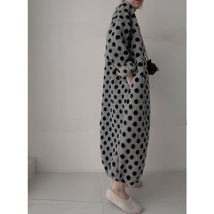 ドット柄ボアワンピース | Ulysses | 詳細画像3 