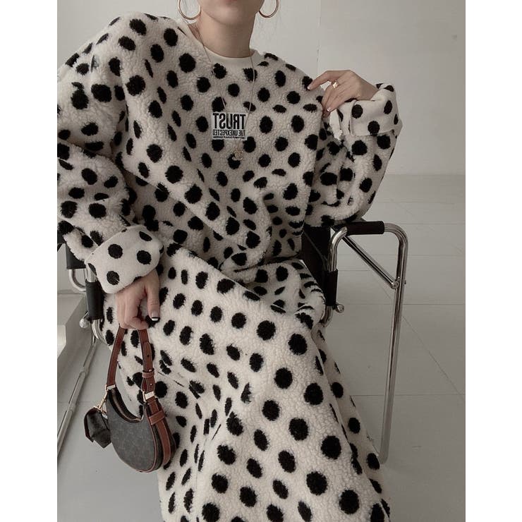 ドット柄ボアワンピース | Ulysses | 詳細画像5 