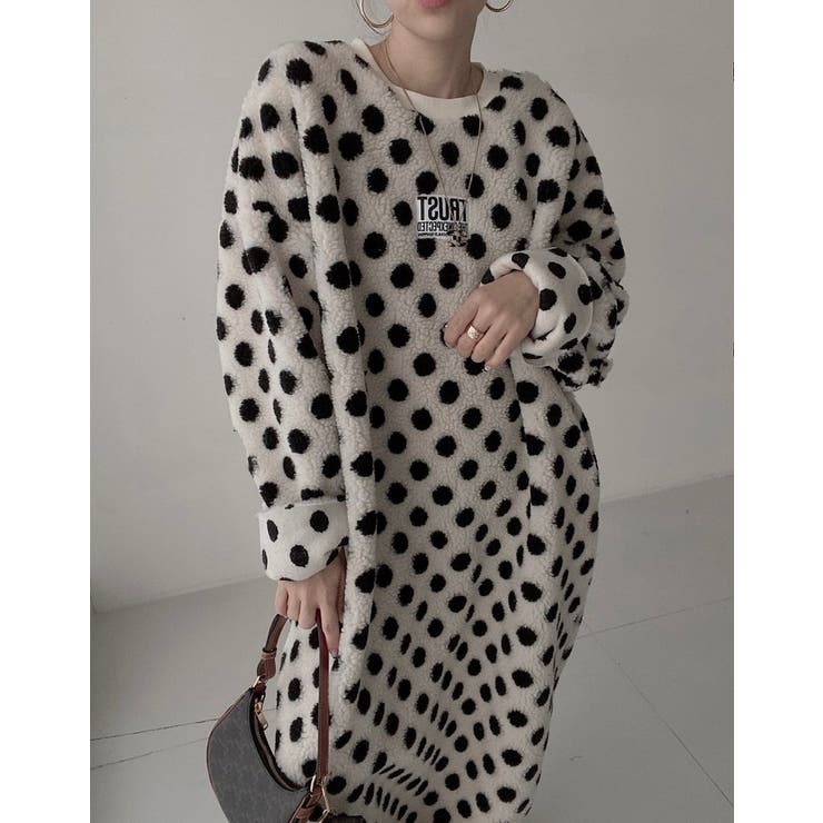 ドット柄ボアワンピース | Ulysses | 詳細画像6 