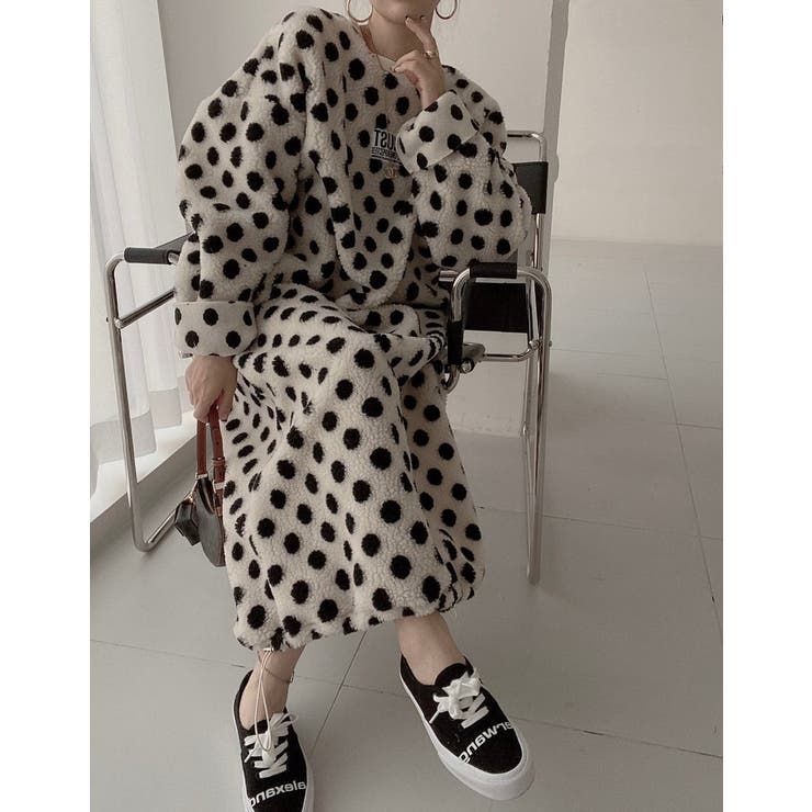 ドット柄ボアワンピース | Ulysses | 詳細画像7 