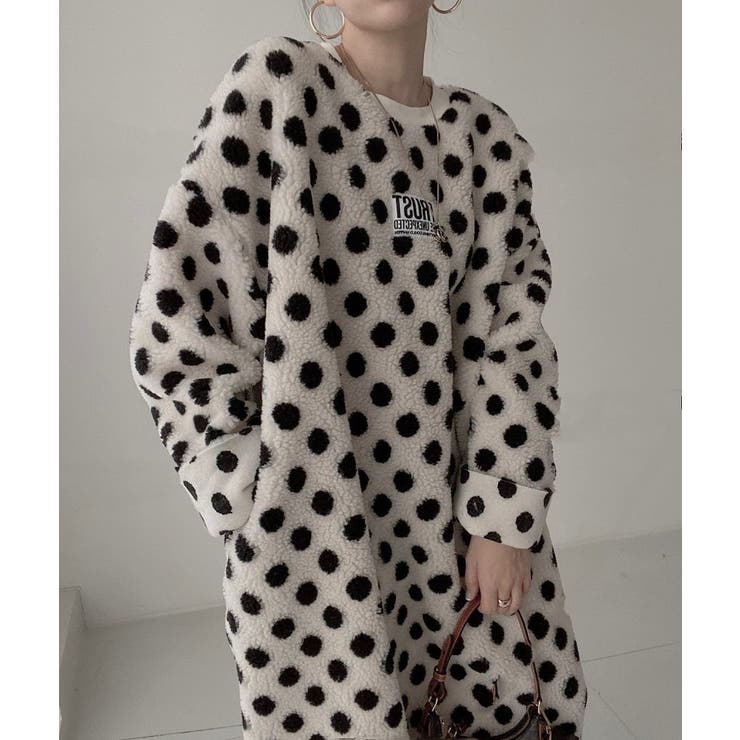 ドット柄ボアワンピース | Ulysses | 詳細画像8 