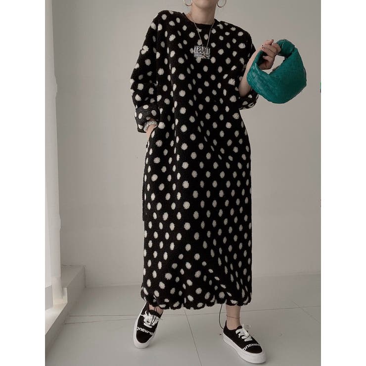 ドット柄ボアワンピース | Ulysses | 詳細画像9 