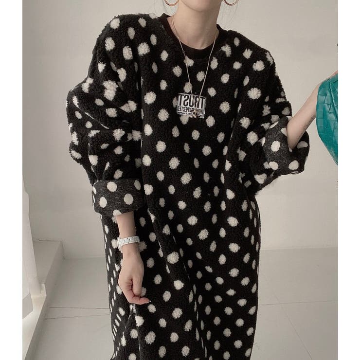 ドット柄ボアワンピース | Ulysses | 詳細画像11 