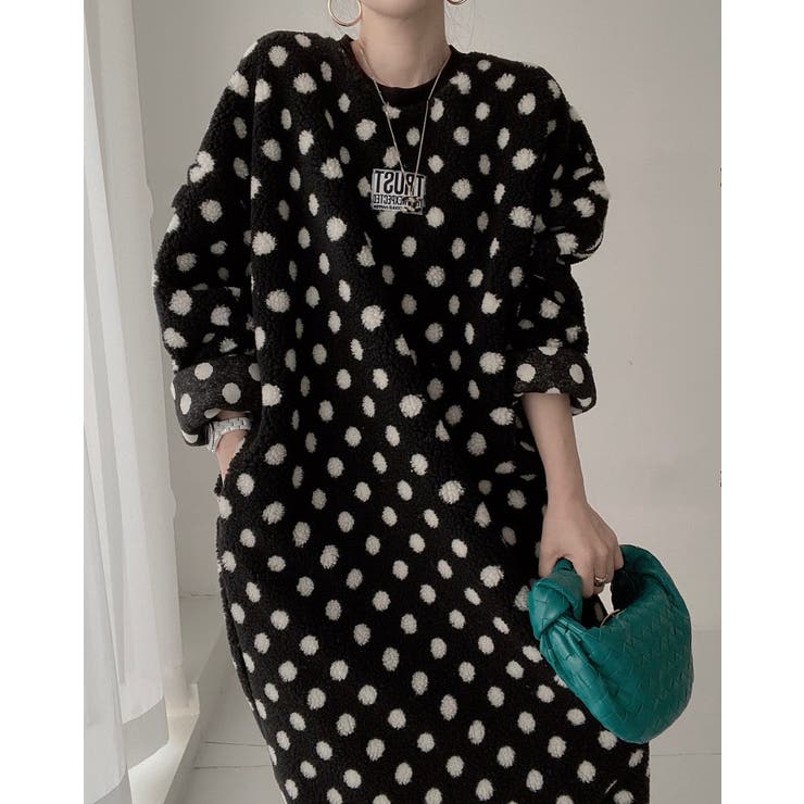 ドット柄ボアワンピース | Ulysses | 詳細画像12 