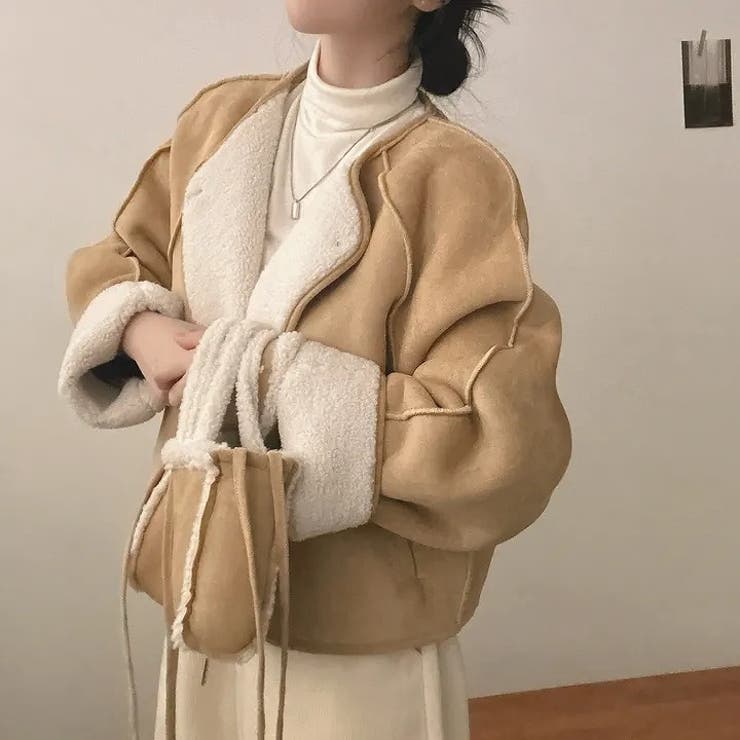 バッグ付きフェイクムートンジャケット | Ulysses | 詳細画像3 