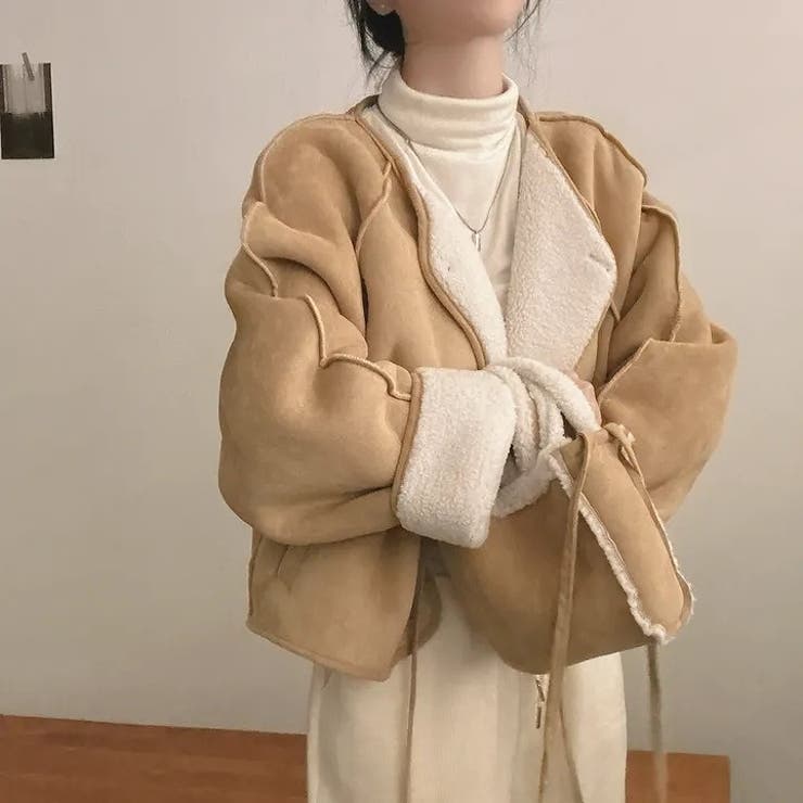 バッグ付きフェイクムートンジャケット | Ulysses | 詳細画像4 