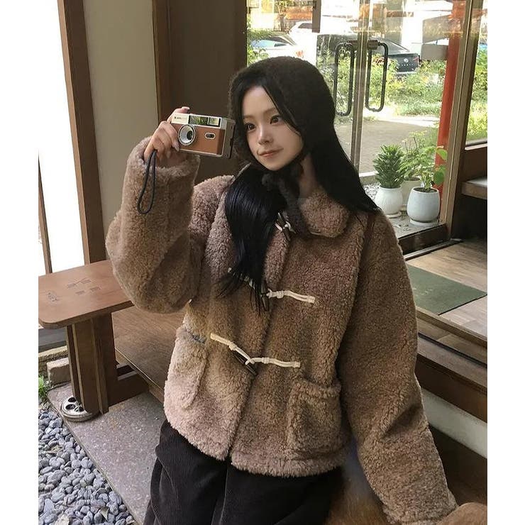 ブラウン | 襟付きボアジャケット | Ulysses