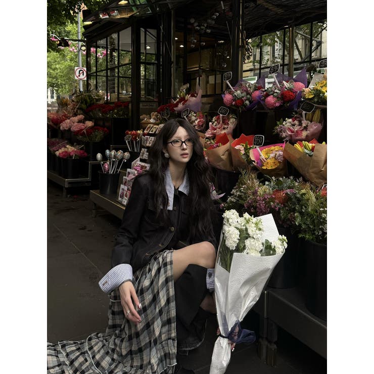 切り替えチェック柄デニムジャケット | Ulysses | 詳細画像4 