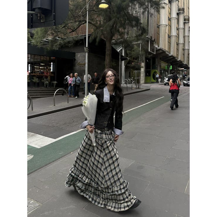 切り替えチェック柄デニムジャケット | Ulysses | 詳細画像9 