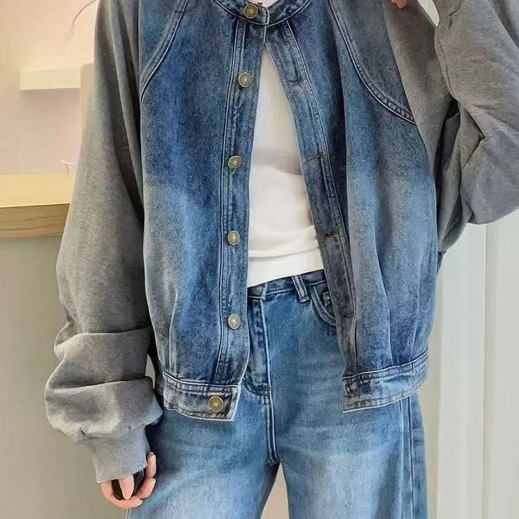 スウェット切り替えデニムジャケット | Ulysses | 詳細画像2 