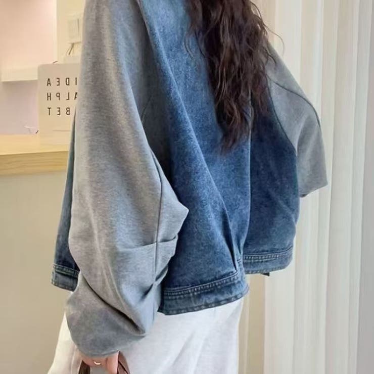 スウェット切り替えデニムジャケット | Ulysses | 詳細画像4 