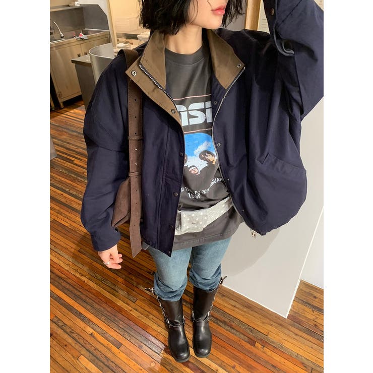 ダークブルー | スタンドカラーダブルジップジャケット | Ulysses