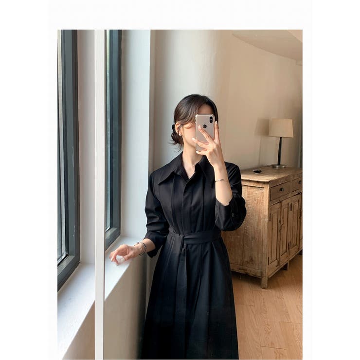 リボン襟付きシングルブレストワンピース | Ulysses | 詳細画像6 