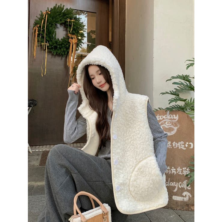 ボアフード付きベスト | Ulysses | 詳細画像1 