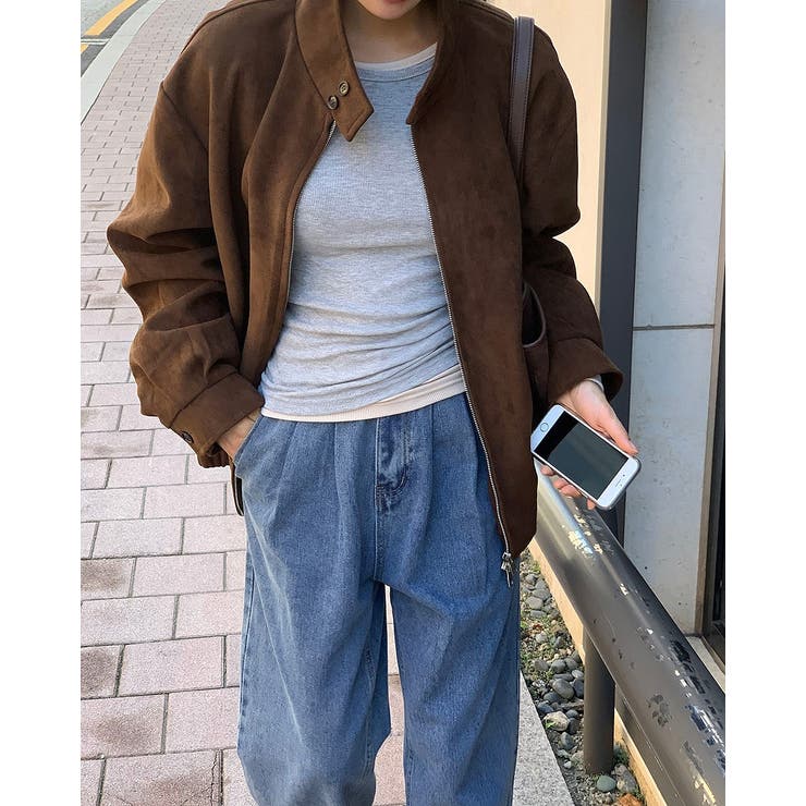 フェイクスエードダブルジップジャケット | Ulysses | 詳細画像3 