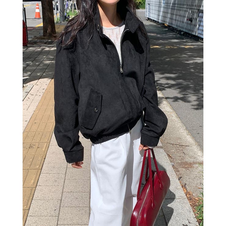 ブラック | フェイクスエードダブルジップジャケット | Ulysses