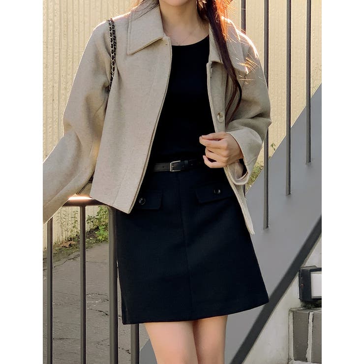 襟付きシングルブレストメルトンジャケット | Ulysses | 詳細画像1 