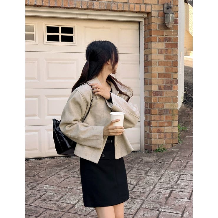 襟付きシングルブレストメルトンジャケット | Ulysses | 詳細画像4 