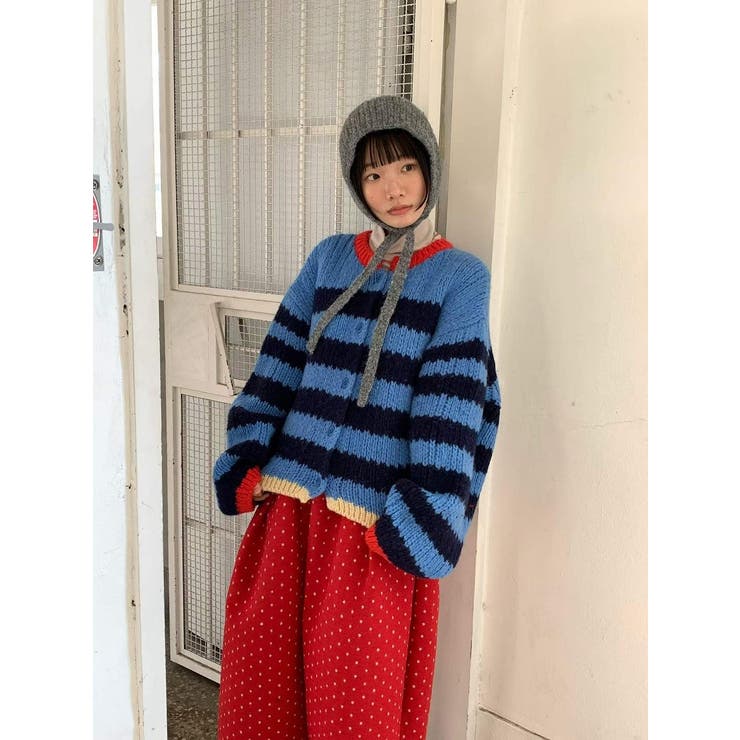 ブルー | ボーダーカーディガン | Ulysses