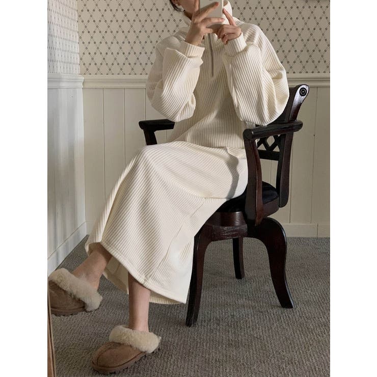 長袖スタンドカラーワンピース | Ulysses | 詳細画像2 