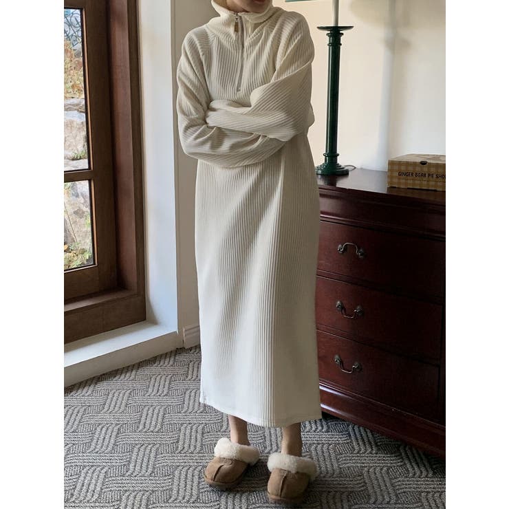 長袖スタンドカラーワンピース | Ulysses | 詳細画像3 