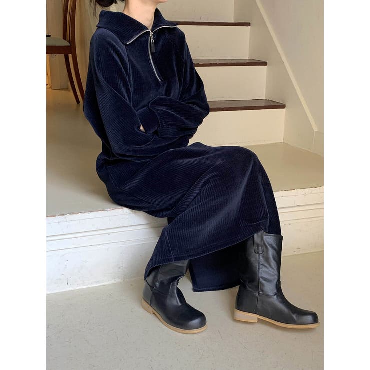 長袖スタンドカラーワンピース | Ulysses | 詳細画像8 