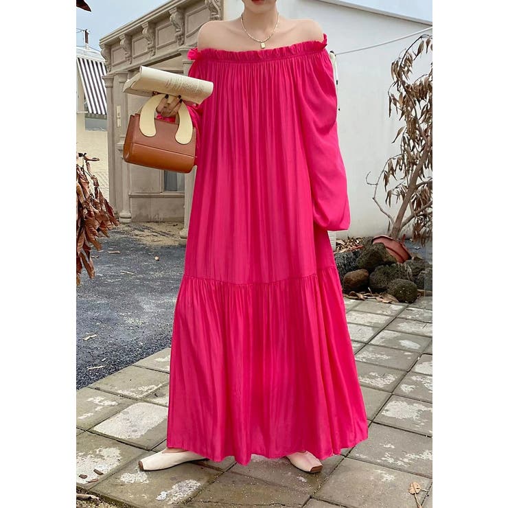 ローズ | ロングリボンボートネックワンピース | Ulysses