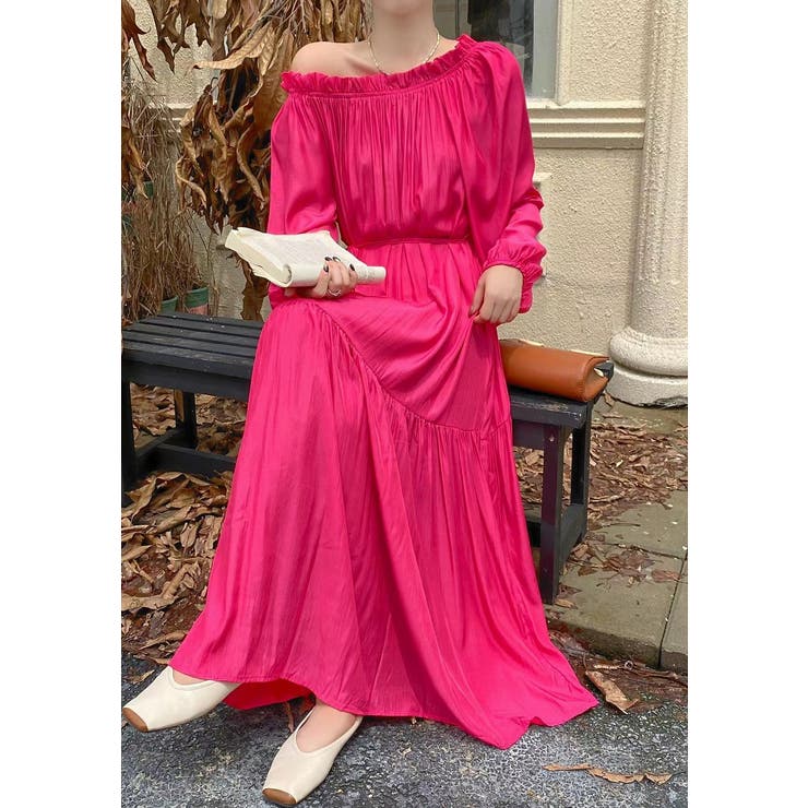 ロングリボンボートネックワンピース | Ulysses | 詳細画像1 