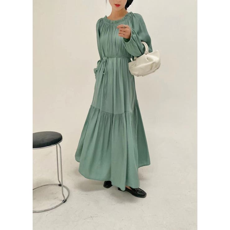 ロングリボンボートネックワンピース | Ulysses | 詳細画像15 