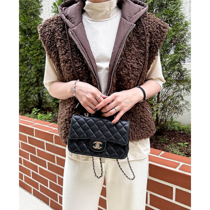 ブラウン | フード付きリバーシブルベスト | Ulysses