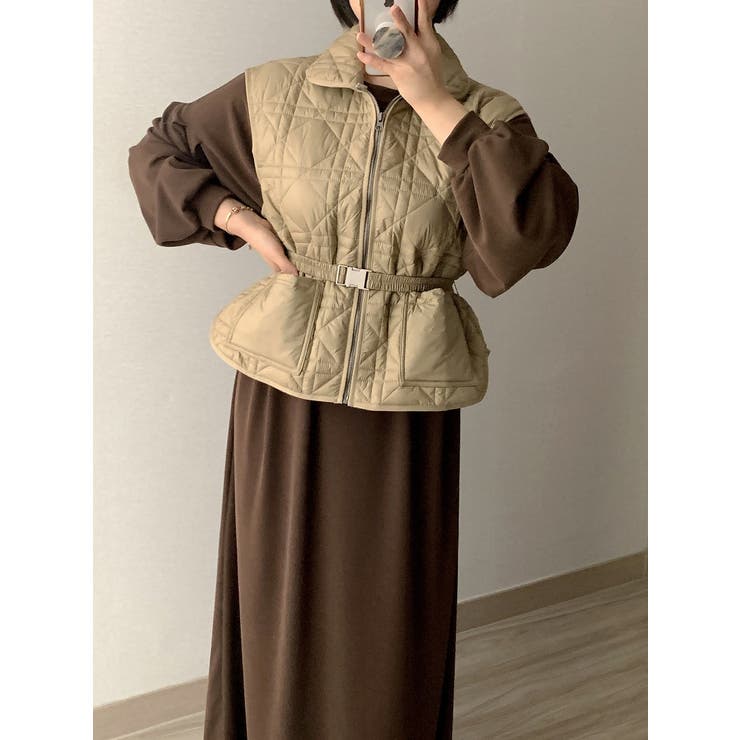 ベージュ | ベルト付きベスト | Ulysses