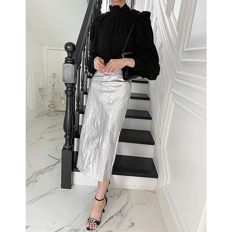 フリルスタンドカラーシャツトップス | Ulysses | 詳細画像2 