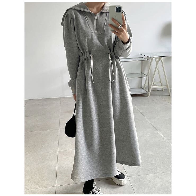 Y’s ワイズ スウェットワンピース グレー スウェットワンピース[品番：NTRW0012543]｜Ulysses（ユリシス）の