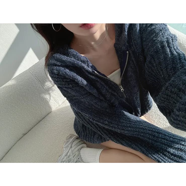 フード付きジップ付きセータージャケット | Ulysses | 詳細画像13 